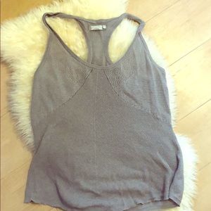 Grey knit tank
